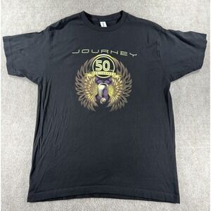 Journey 50th Anniversary Freedom Tour 2024 Concert T-Shirt‎ Black Men's Large